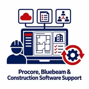 Cybersecurity for Construction Companies Procore, Bluebeam Construction Software Support